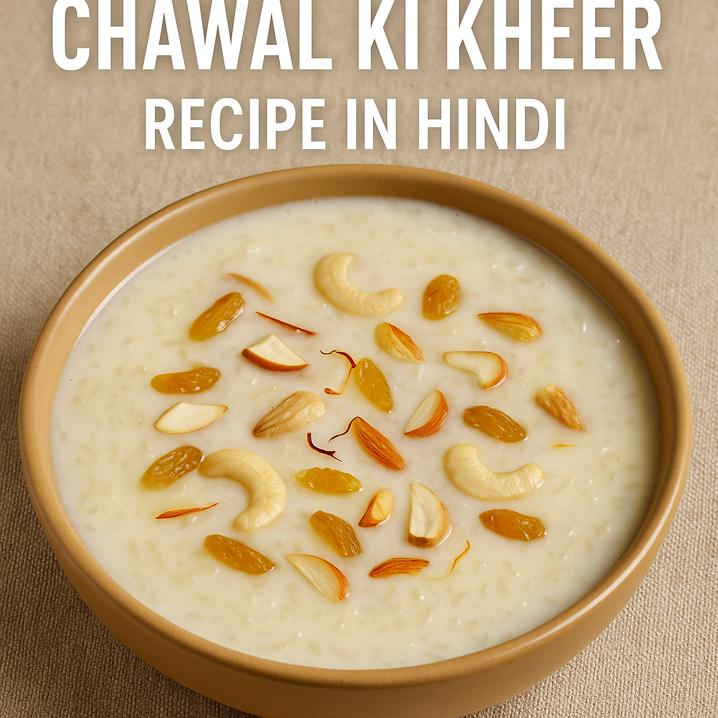 chawal ki kheer recipe in hindi