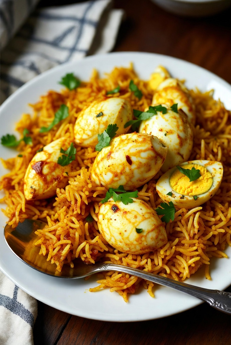 एग बिरयानी रेसिपी | स्वादिष्ट Egg Biryani Recipe in Hindi