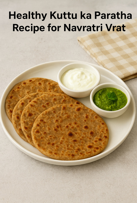 Healthy Kuttu ka Paratha Recipe for Navratri Vrat | हेल्दी कुट्टू पराठा दही और चटनी के साथ