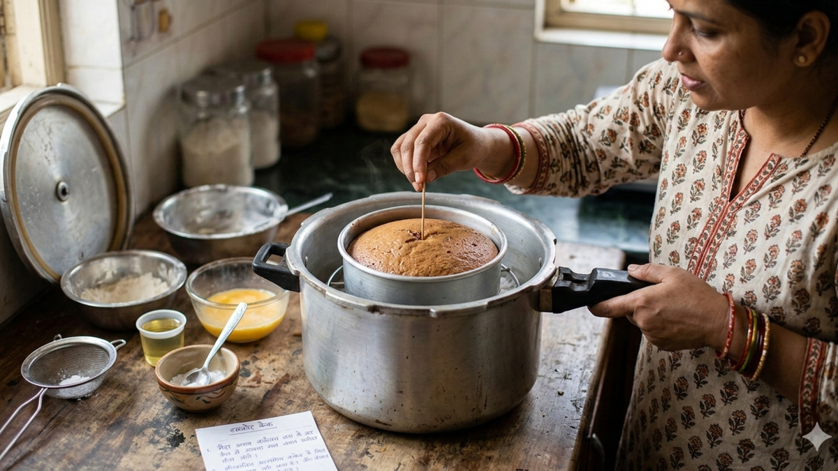 बिना ओवन के केक रेसिपी